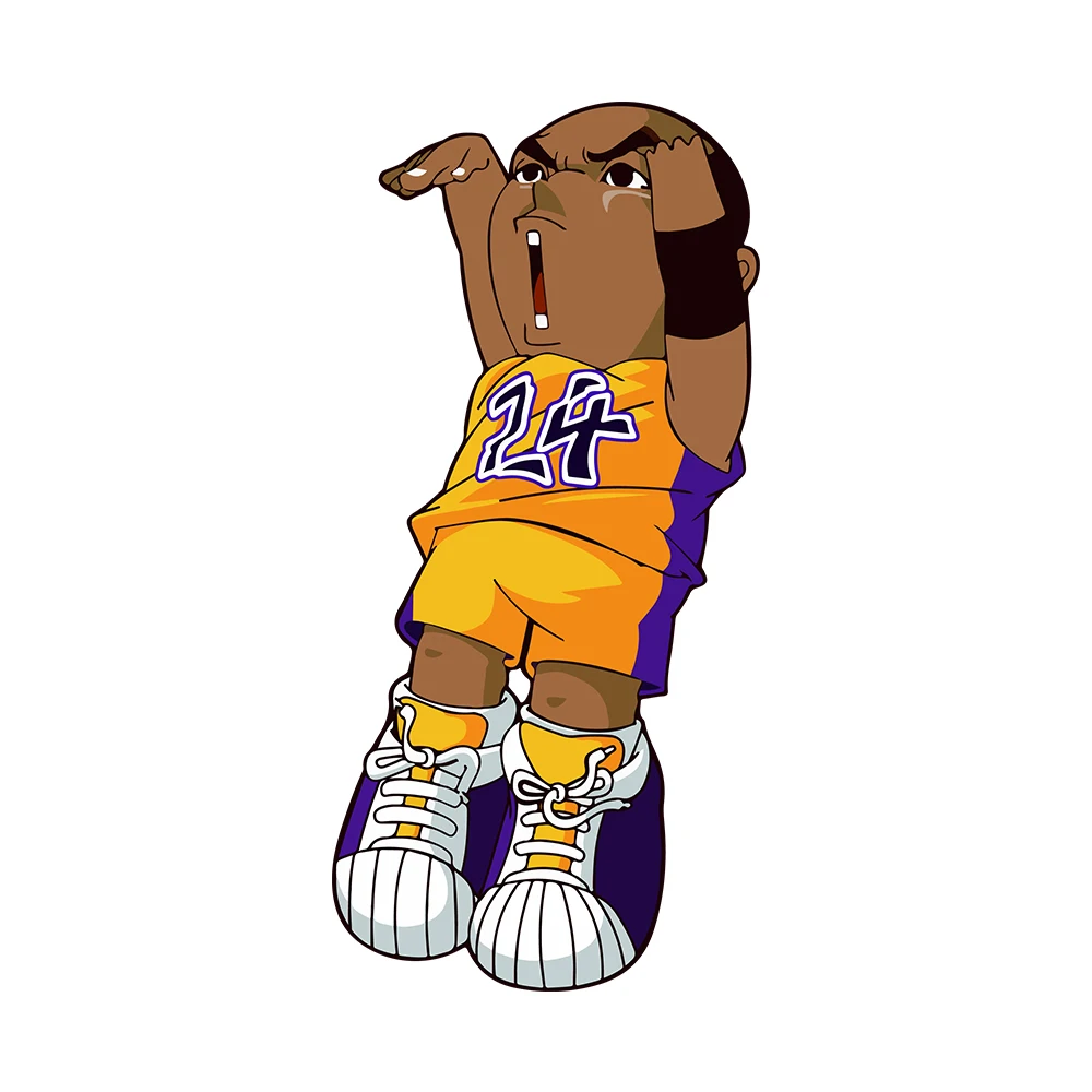 20*9 6 см мультфильм плеер Kobe Shootting Автомобильный цветной стикер окно Кузова