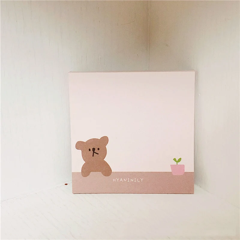 Записная книжка Ins с тремя маленькими медведями 50 листов кавайные канцелярские