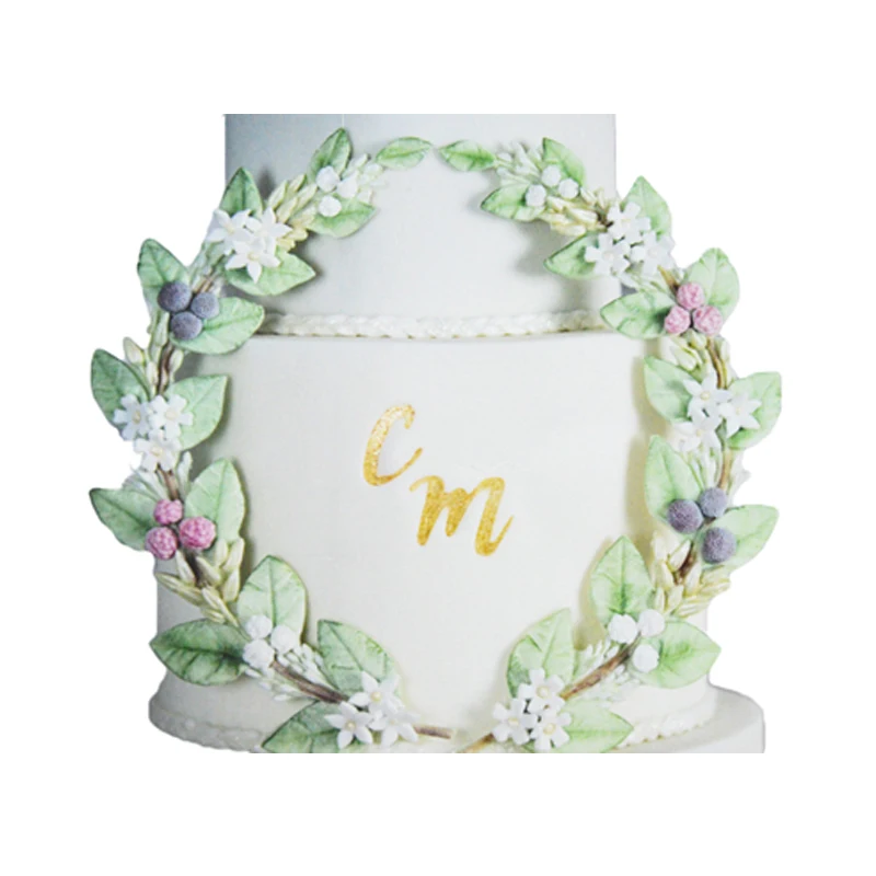 SHENHONG силиконовая форма для украшения ротанга цветов помадки торта листьев