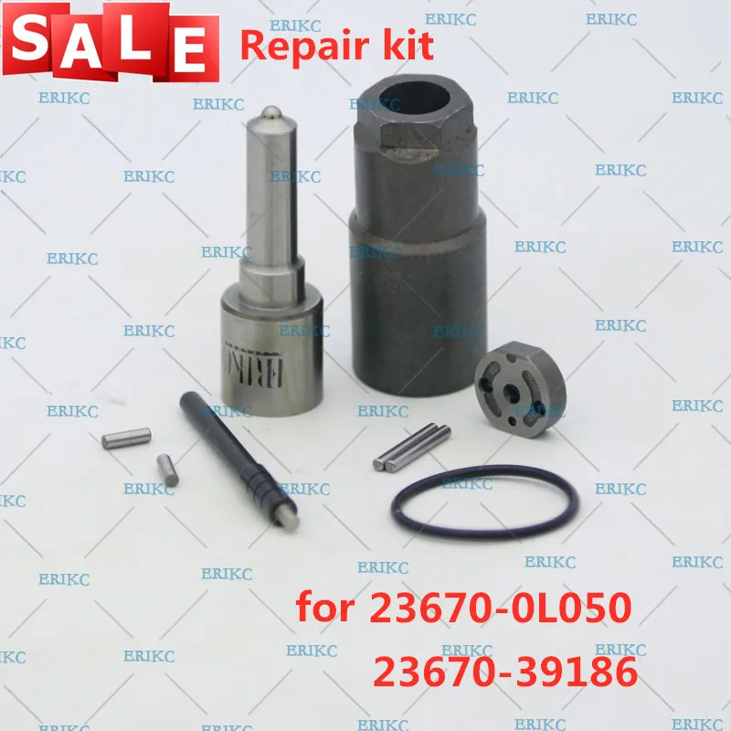 

23670-0L050 Common Rail Fuel Injector Repair Kit Nozzle DLLA155P863 Control Valve Plate 10# for 23670-39186 Toyota Hilux