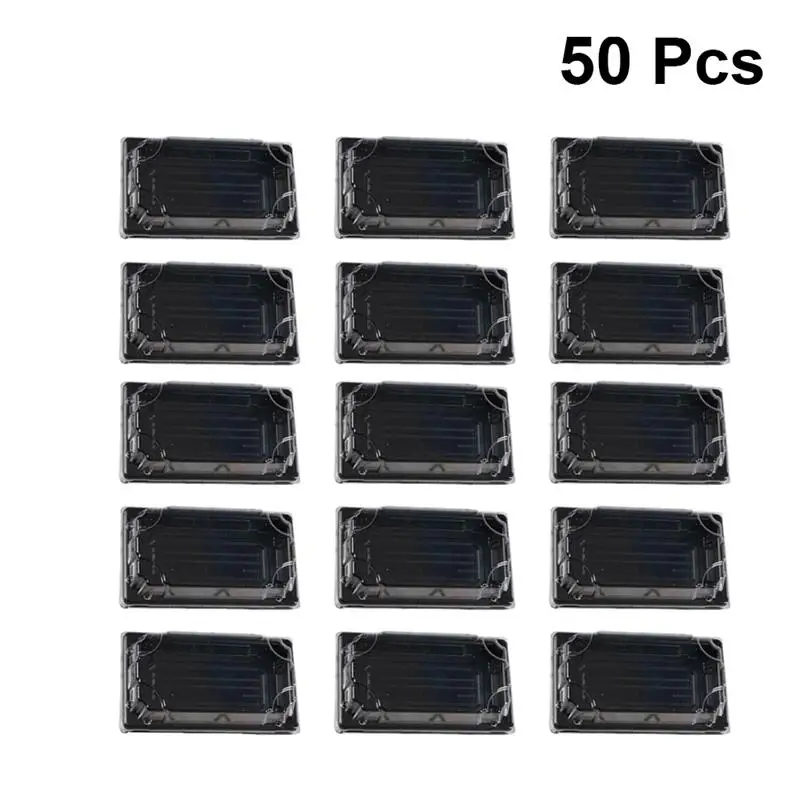 50 шт Одноразовые Суши упаковочная коробка для выполнения контейнеры фрукты