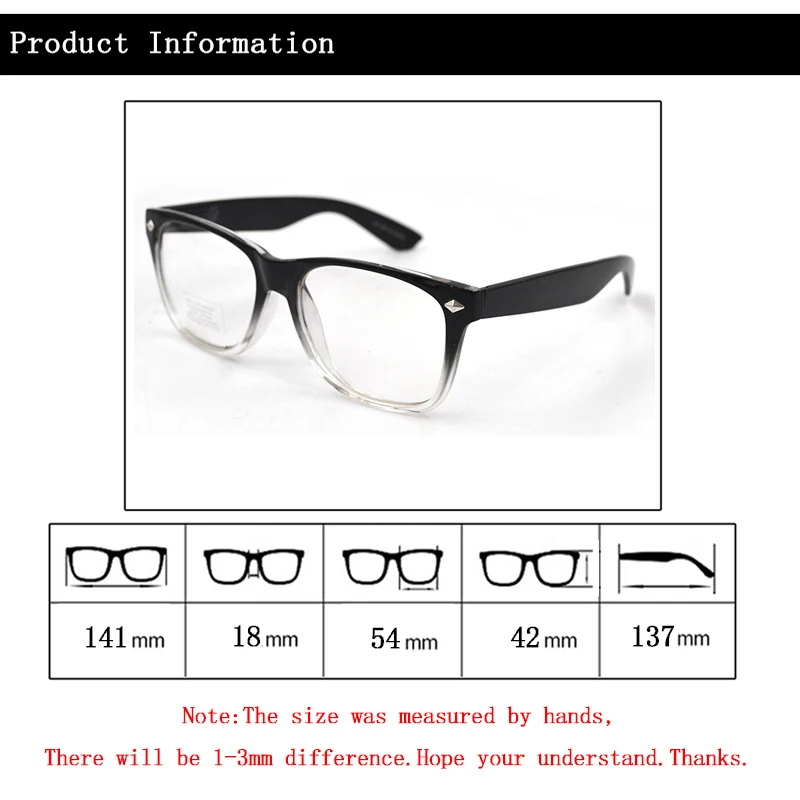 Оправа для очков прозрачная унисекс с заклепками в стиле ретро | Аксессуары