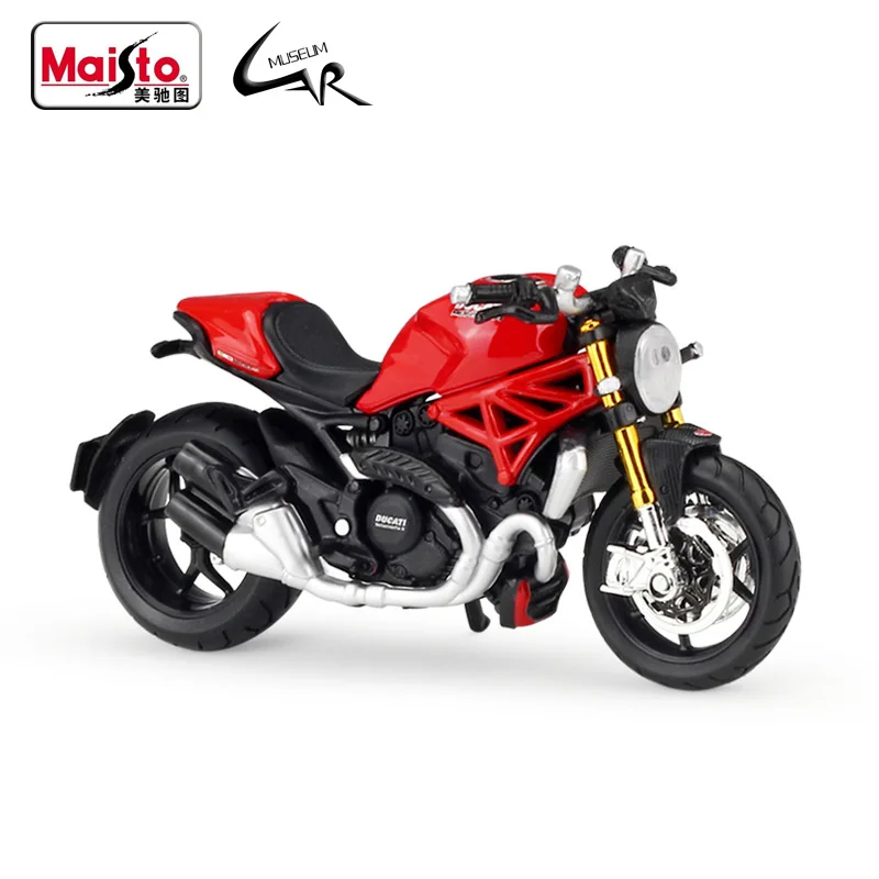 

Maisto 1:18 DUCATI MONSTER 1200S Model Car Simulation Alloy Motorcycle Metal Toy Car Children's Toy Gift Collection