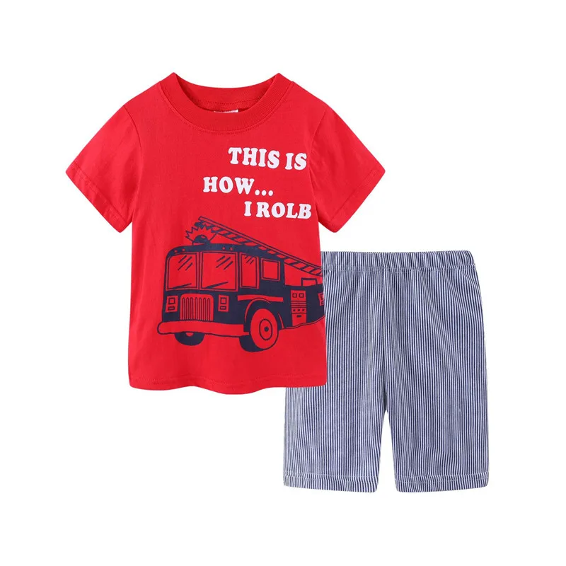 

2020 Boys Clothes Children Clothing Sets Vetement Enfant Garcon Car Conjunto Menino Kids Summer Outfits Jongens Kleding Set