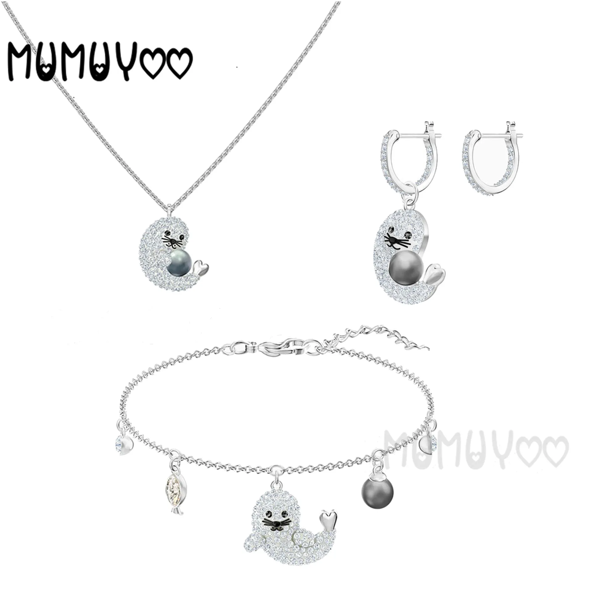 

SWA1:1 High quality fashion ladies exquisite jewelry cute seal necklace accessories party jewelry girl gifts