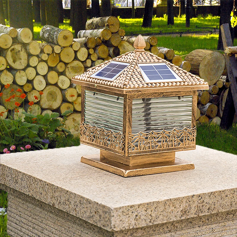 Уличная лампа столб на солнечной батарее D300 водонепроницаемый садовый