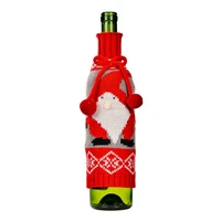 creative christmas wine bottle cover merry christmas decorations for home christmas ornament new year xmas navidad gifts