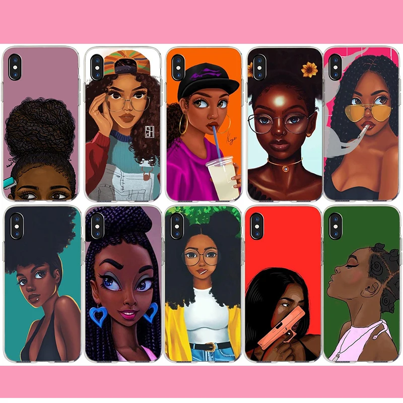 Новый персонализированный Чехол для телефона MELANIN POPPIN Black Girl iPhone 11 Pro XS Max XR 8 7 6 6S Plus