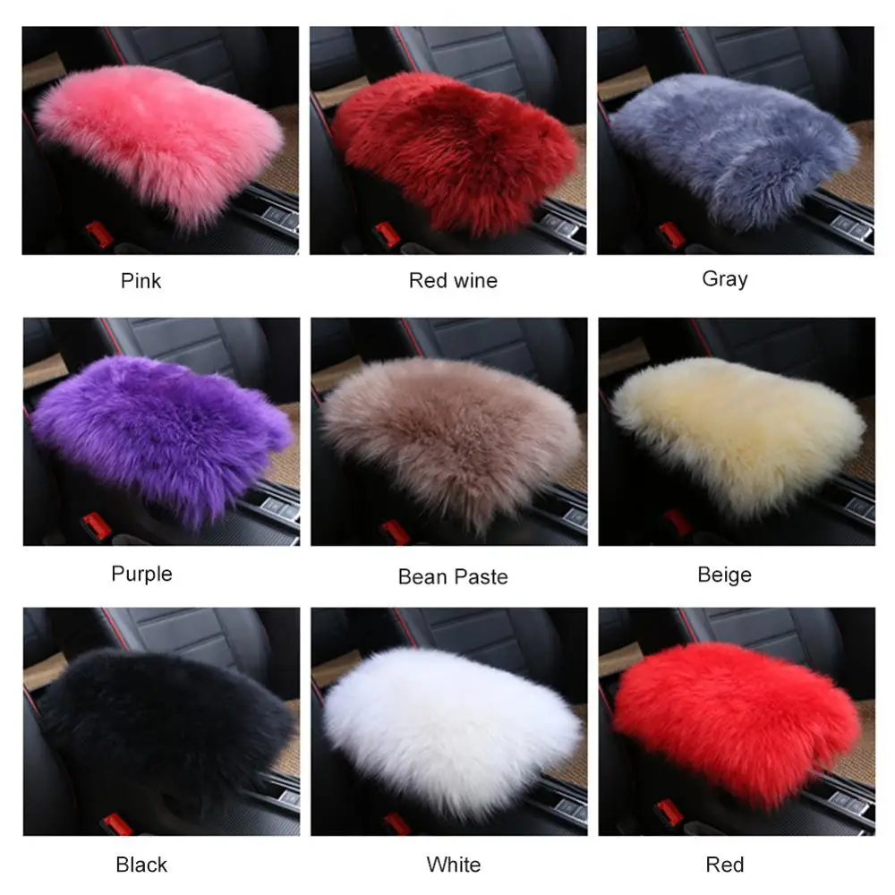 1 шт. Чехол для автомобильного подлокотника чехол пушистого центрального подушки