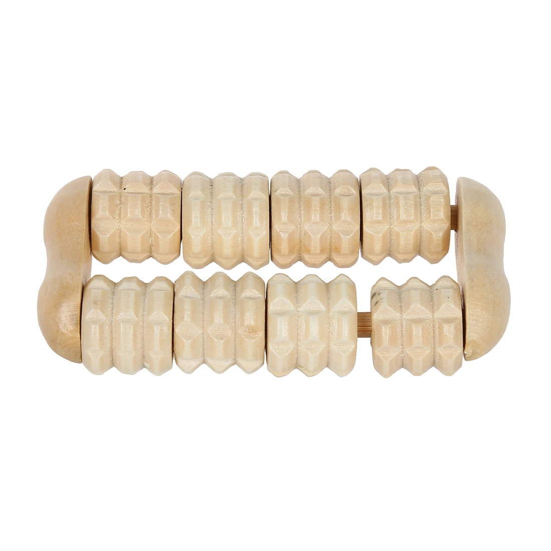 

Foot Arm Care Relax Wood Dual Rows Roller Massager