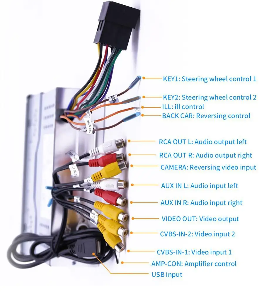 7 дюймовый автомобильный радиоприемник Android 8 1 телескопический медиа плеер для