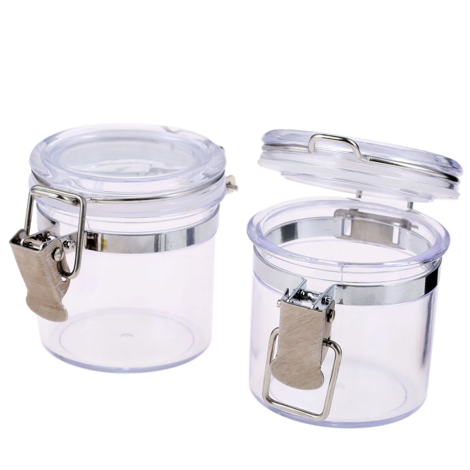 Прозрачная акриловая металлическая герметичная банка для хранения 1 шт. 2 16 дюйма