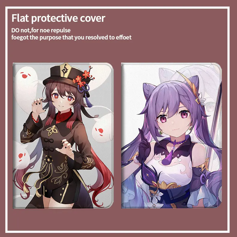 

Чехол Genshin impact для iPad 8-го поколения, чехол 10,2 для iPad Pro 11 2020 2021 2 3 4 10,2 Air 3 102 Mini HuTao Keqing