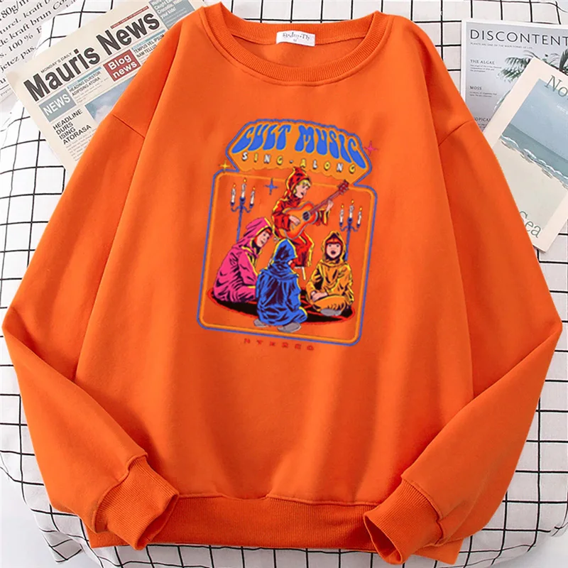 

Satan Death Demon Printed Man Sweatshirt Horror Devil Grim Reaper Tops Grim Baphomet Graphic Harajuku Pullovers Men Clothing