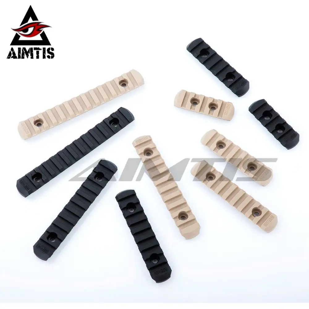 AIMTIS Tactical Airsoft M LOK полимерная направляющая Пикатинни 5/7/9/11/13 слот для телефона