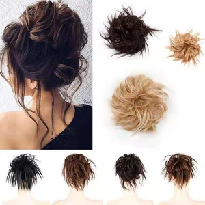 1PC Women's Fashion Curly Wave Synthetic Hair Bun Chignon Hair Accessories Hairpieces Tail Hair Elastic Headwear 1PC Women's Fashion Curly Wave Synthetic Hair Bun Chignon Hair Accessories Hairpieces Tail Hair Elastic Headwear