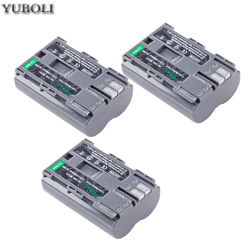 4 шт. 2200 мА/ч, BP-511 BP511 BP 511 BP-511A Батарея для Canon G6 G5 G3 G2 G1 EOS 300D 50D 40D 30D 20D 5D MV300i цифровой Камера - Цвет: 3battery