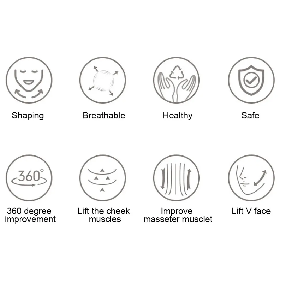 

Elastic Face Shaping Slimming Bandage Adjustable Breathable Face Tightening Lifting Belt Face V Shaper Facial Slimming Bandage