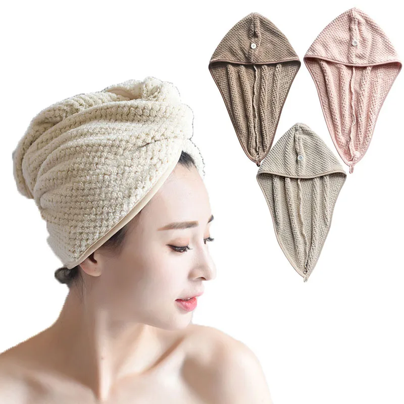 Полотенце для сушки волос женские полотенца банное полотенце быстросохнущая