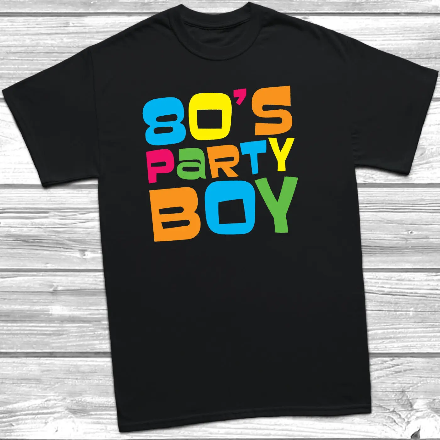 80s Party Boy T-Shirt Fancy Dress Retro Disco Costume Vintage New Fashion T shirt Brand Hip Hop Print Men Tee Shirt High Quality |