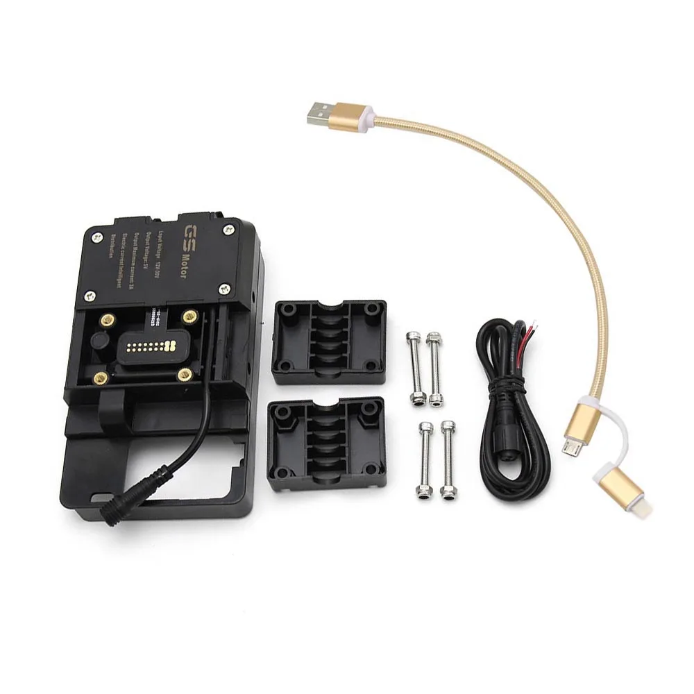 

Mobile Phone Motorcycle Navigation Bracket Accessories with USB Charger For BMW R1200GS LC&Adventure S1000XR R1200RS
