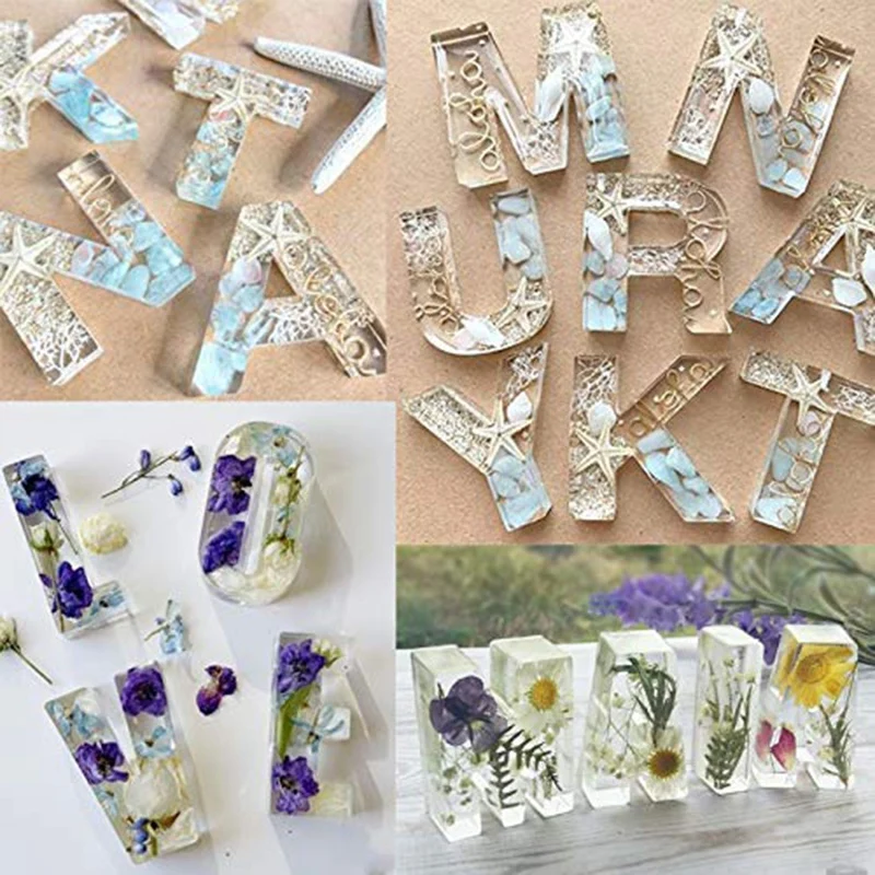 Смолы силиконовые формы SURBEAV Алфавит литья и инструменты набор букв цифр для