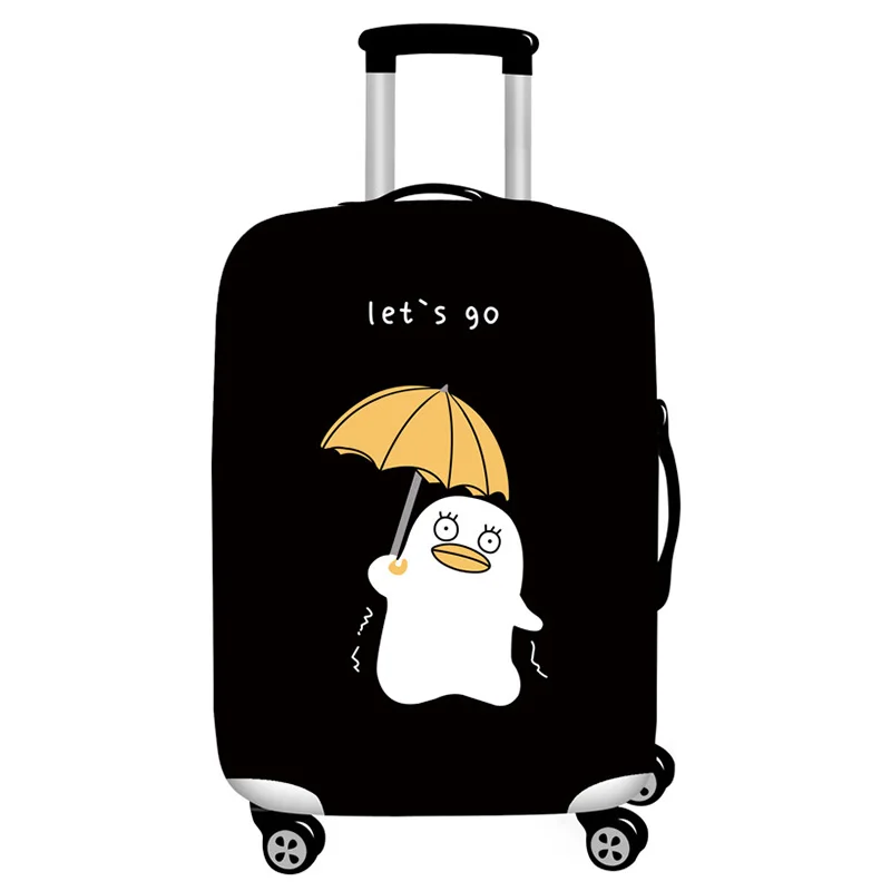 Q Luggage cover Эластичные Защитные чехлы для багажа с животным узором, Чехол для багажа, подходит для 18-32 дюймов, пылезащитный чехол для чемодана, аксессуары для путешествий - Цвет: Q Luggage cover