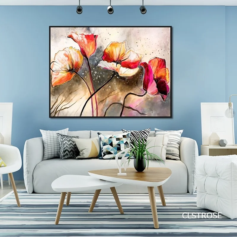 

Nordic Abstract Minimalist butterfly flowers Plants Posters Art Canvas Pictures For Living Room Bedroom Decorative Unframed