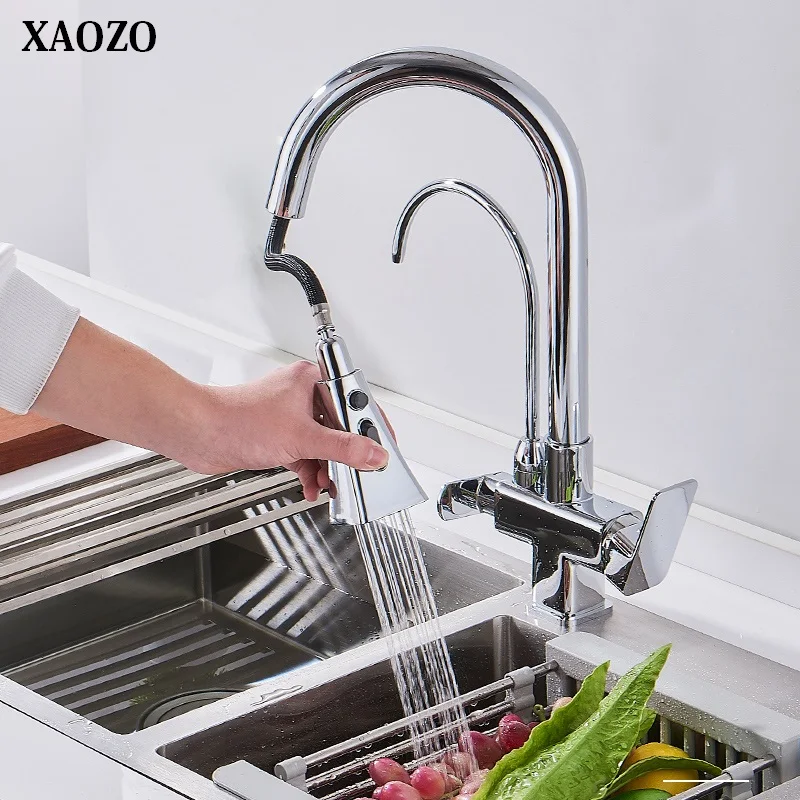 

Кухонный кран Питьевая фильтрованная вода выдвижной кран для раковины Смеситель для воды кран chorme полированный два выхода кран