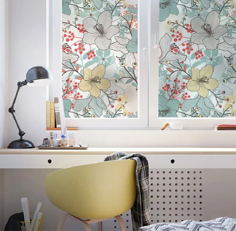 Электростатическая стеклянная пленка на заказ Теплоизоляционный декоративный