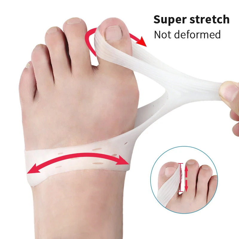 2/4 шт. силиконовый разделитель большого пальца ноги при вальгусной деформации |