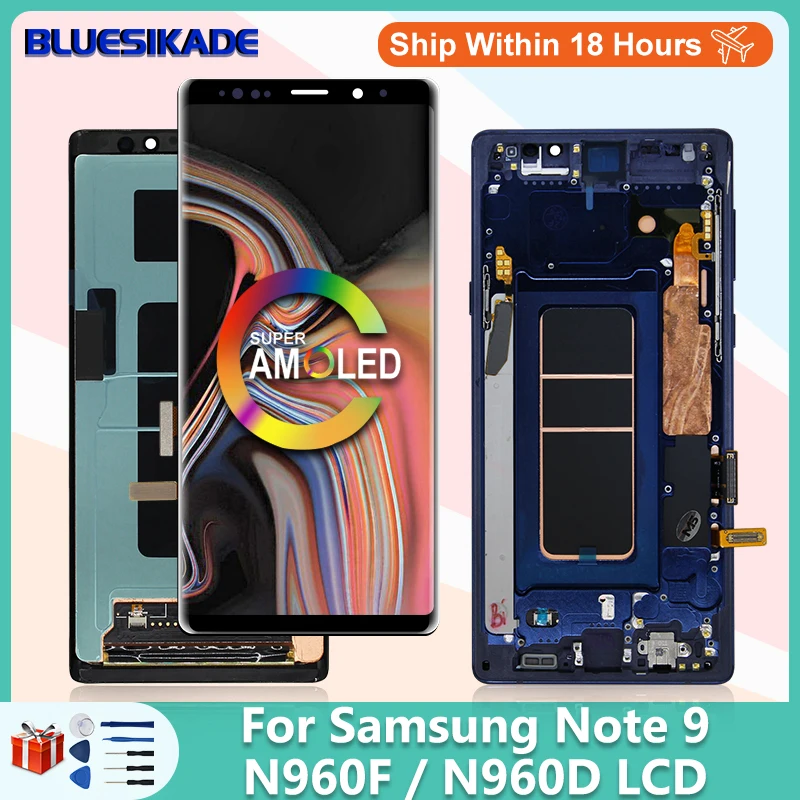 

Super AMOLED For Samsung Galaxy Note 9 LCD Display SM-N960F/DS SM-N9600/DS LCD Touch Screen Digitizer Display Replacement Parts