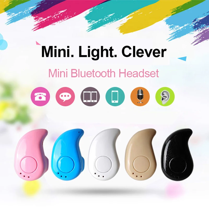 Мини Bluetooth наушники Беспроводные спортивные с микрофоном гарнитура наушники-вкладыши гарнитура для всех телефонов для samsung huawei Xiaomi