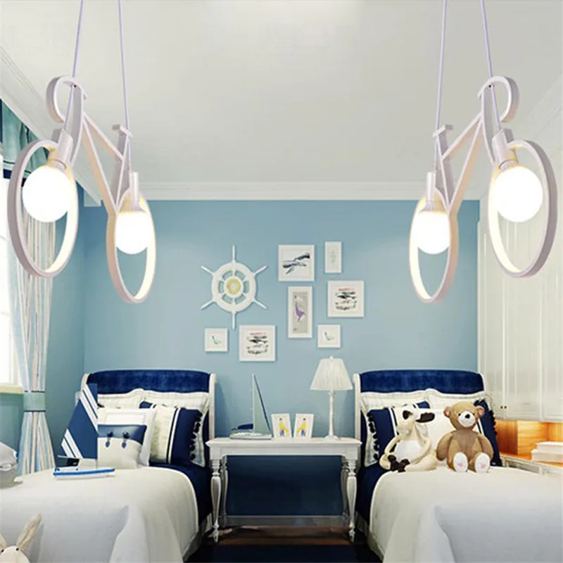 Подвесной светильник в стиле ретро креативная железная лампа для велосипеда