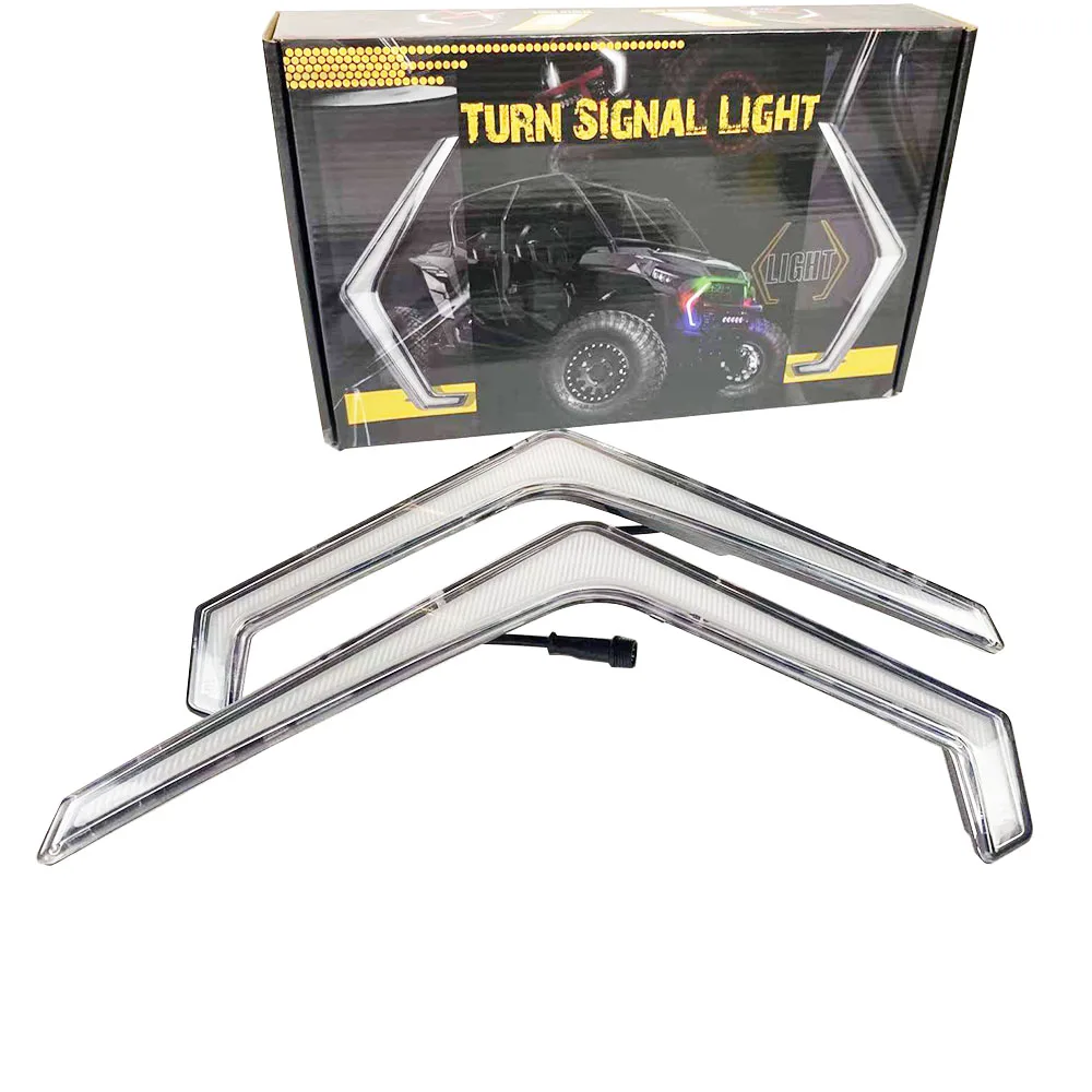 

Светодиодный сигнал поворота RZR с цветным Чейзом, подходит для RZR XP 2019-2021 Turbo светодиодный светодиодная фара с дистанционным управлением и уп...