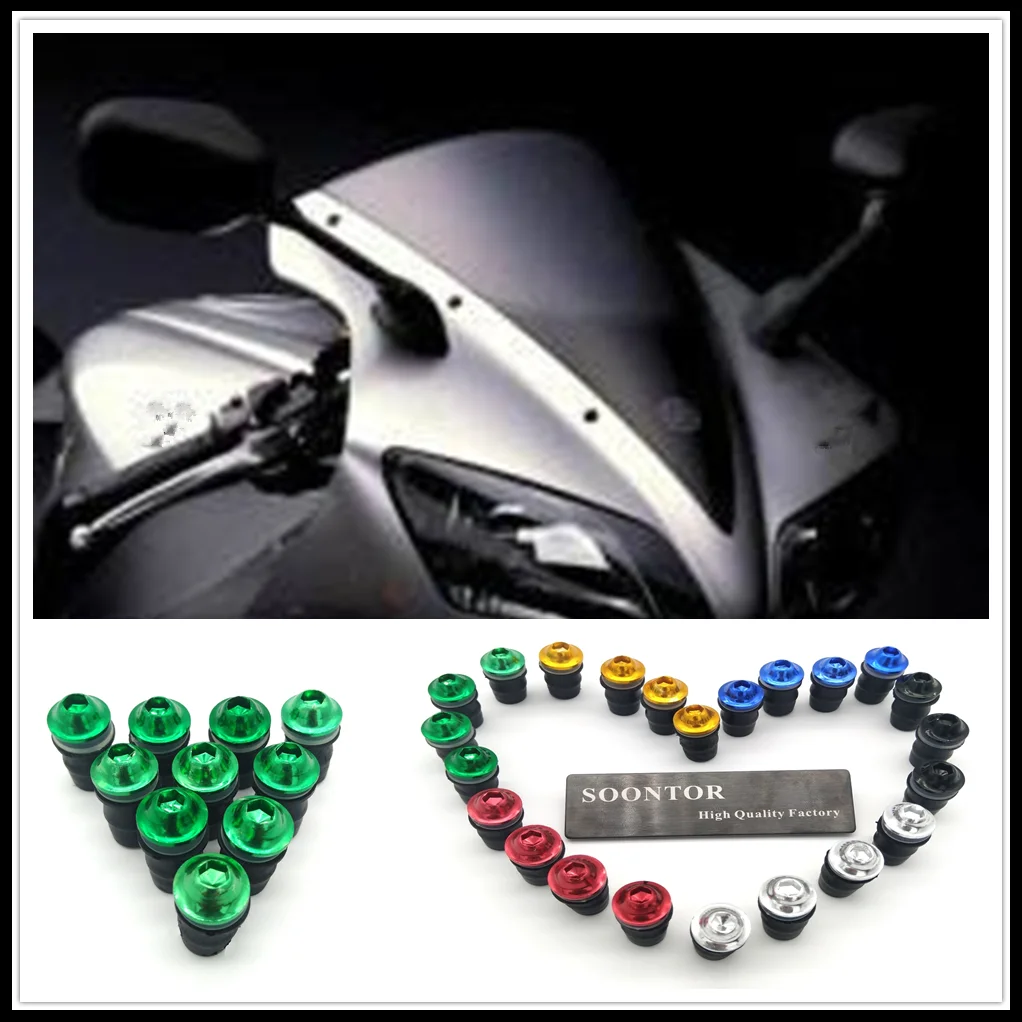 Крепежная деталь ветрового стекла мотоцикла болты винт для оранжевого Kawasaki Yamaha