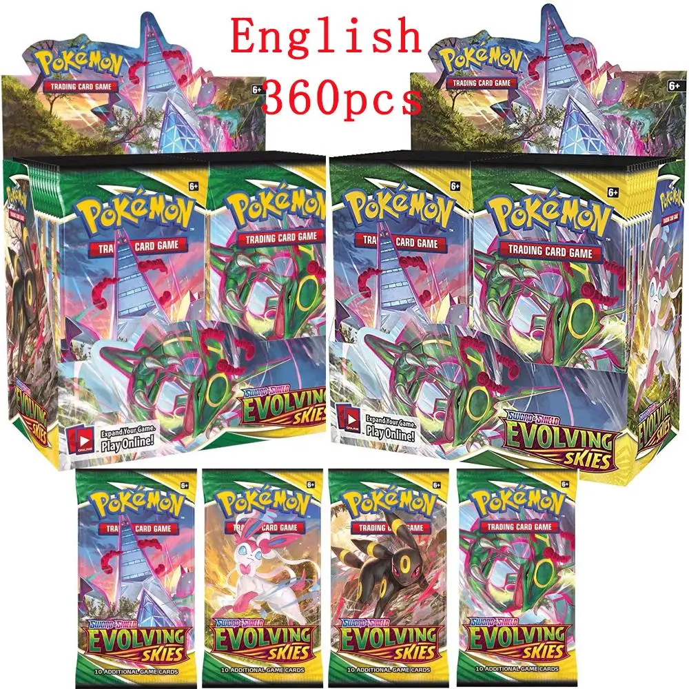 360 шт. коробка для карт с покемоном TCG: меч и щит охлаждающий усилитель правления