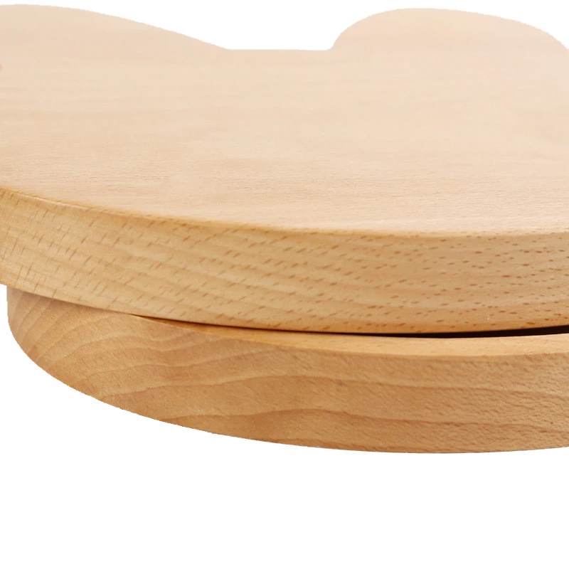 Деревянная тарелка для кормления кота мультяшный кролик животное медведь свинья