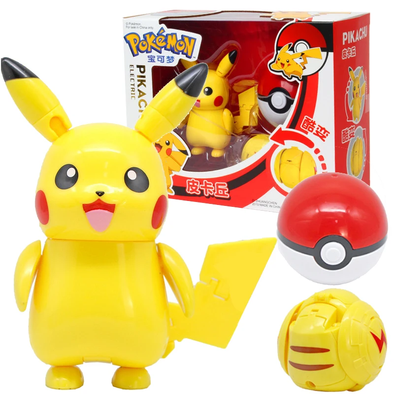 

Покемон Пикачу фигурка Карманный Монстр покебол с фигуркой деформации Venusaur Charizard Рождественский подарок игрушка для ребенка