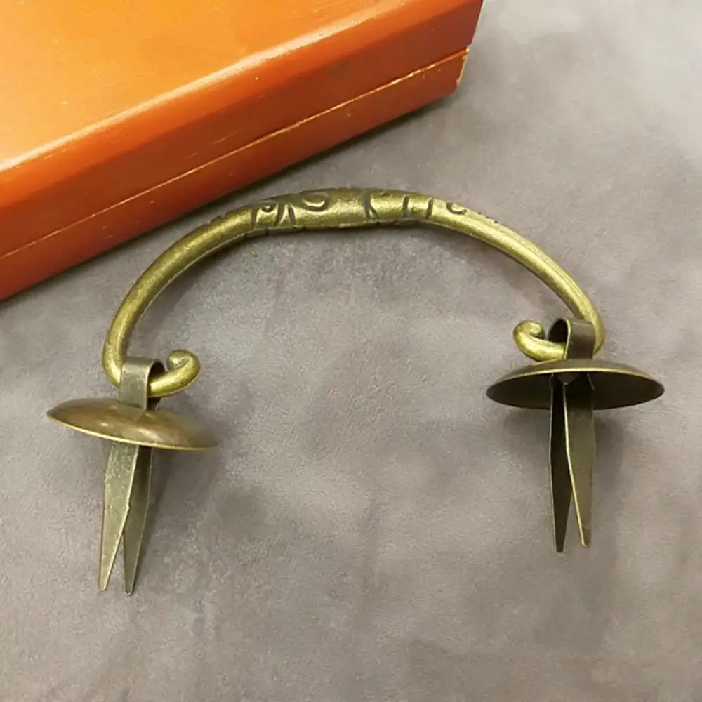 4 шт. 82*48 мм китайская Ручка для двери зеленый бронзовый шкаф ручка шкафа