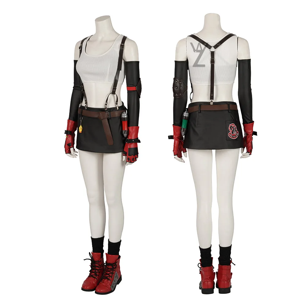 Сексуальная мини-юбка для девочек костюм косплея Tifa финальной фантазии VII Lockhart
