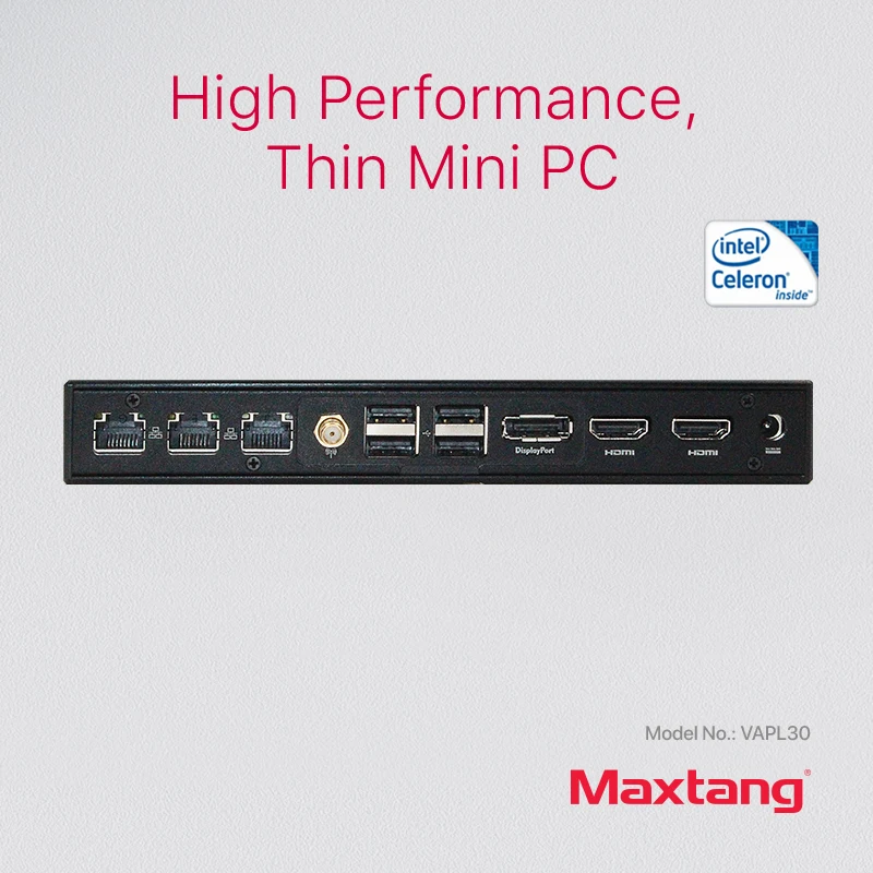 Maxtang j3455 безвентиляторный мини ПК 3 Дисплей HDMI DP 6 USB LAN intel четырехъядерный linux Pfsense
