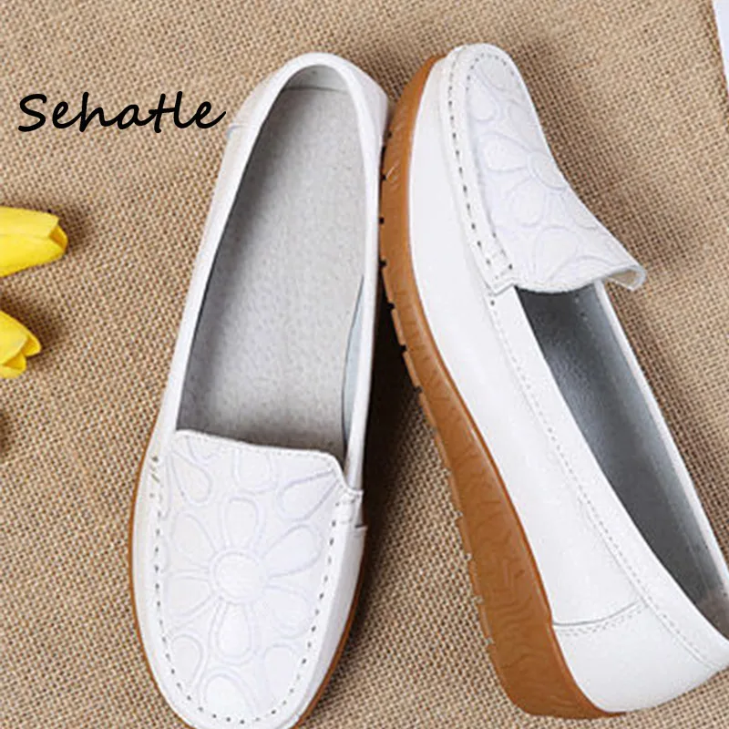 Новые водонепроницаемые Мокасины 2020 плоская платформа Sehatle женская обувь без