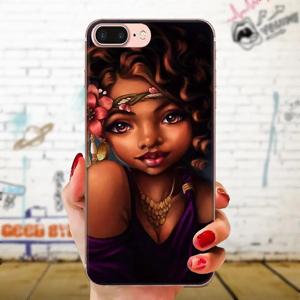 Афро Королева Poppin для Xiaomi Redmi Mi 4 7A 9T K20 CC9 CC9e Note 7 9 Y3 SE Pro Prime Go Play мягкий резиновый