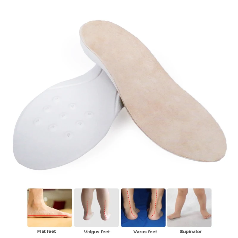 

Детская обувь ортопедическая стелька Арка Поддержка плоскостопие колодки для детей ясельного возраста Уход за ногами вставка бархат ортоп...
