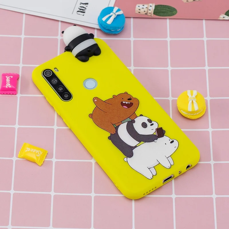 3D игрушки силиконовые для Xiaomi Redmi Note 8 чехол Redmi Note 8 Pro 8T 8A конфеты Мягкий мультфильм Redmi Note 8 чехол Redmi Note 8 Pro Чехол
