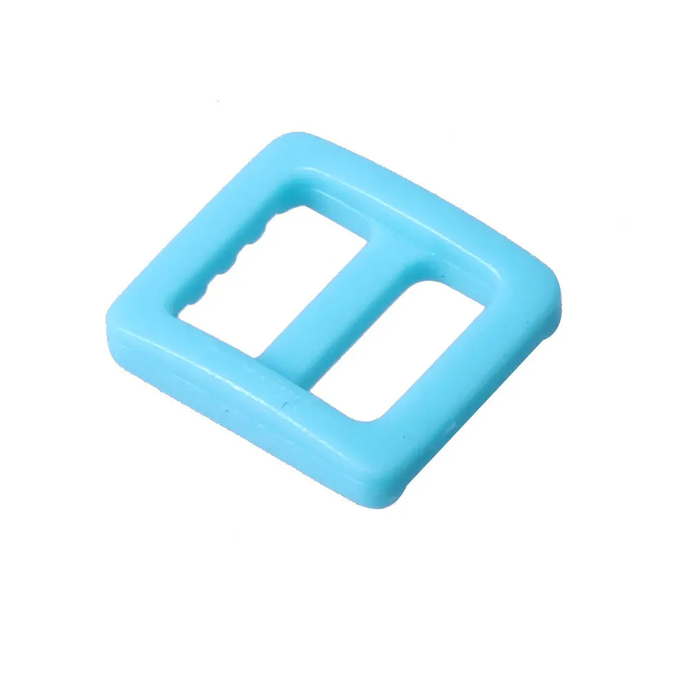 sky blue 20/50/100 шт Meetee Красочные 10 мм Пластик слайдер Тройная Регулируемая пряжка собачий ошейник со страховочными ремнями для ремня лямки сумка Запчасти - Цвет: sky blue