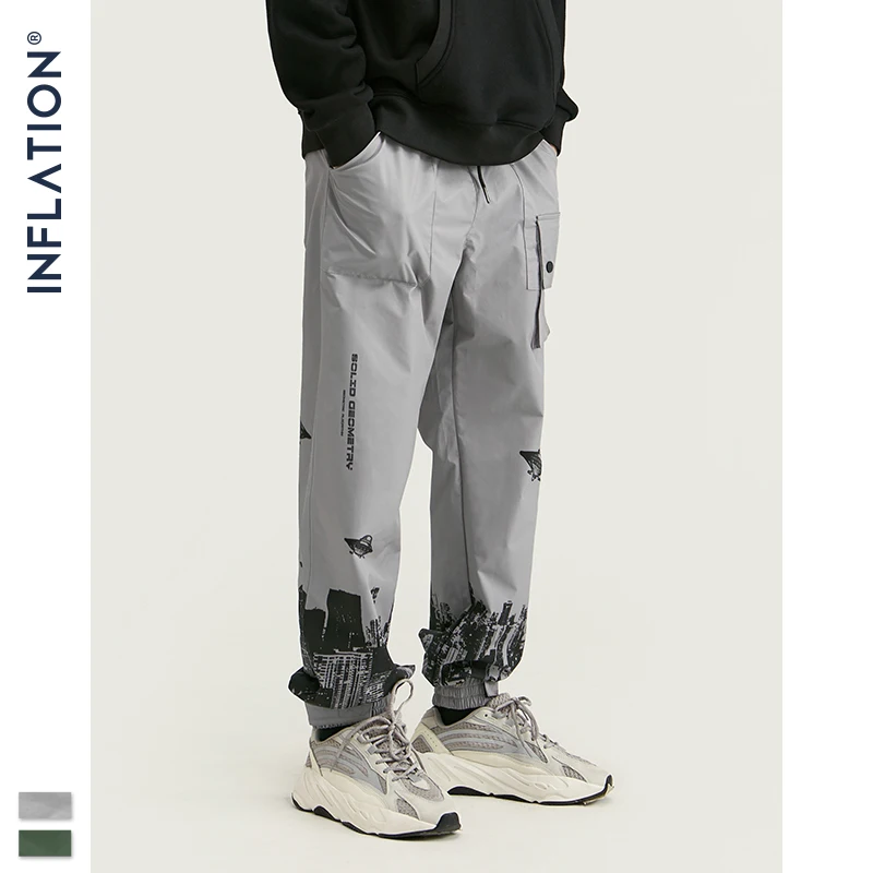 Мужские спортивные штаны INFLATION Fashion с цифровым принтом уличная мода 2020 FW джоггеры