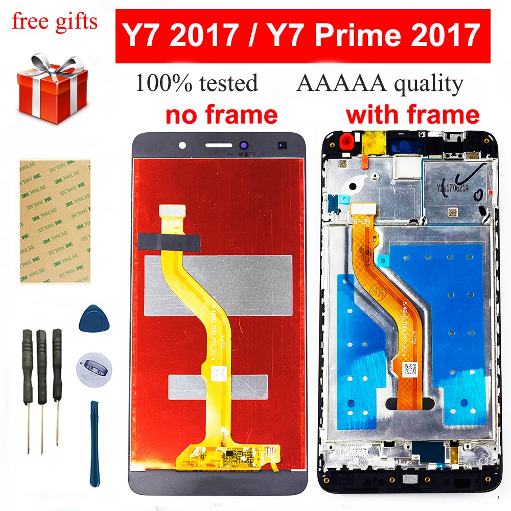 5 ''для HUAWEI Y7 2017 Prime ЖК дисплей TRT L21 LX1 для сенсорный экран дигитайзер сенсорная
