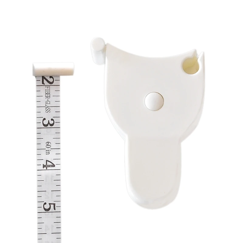 

D5QC 150cm Body Measure Tape Soft Measuring Tape with Lock Pin/Push Button for Sewing Tailor Body Measurements